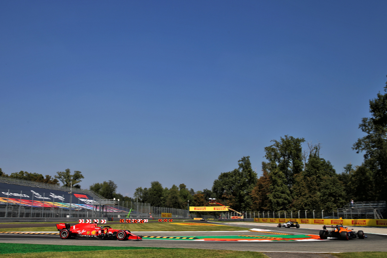GP ITALIA, Sebastian Vettel (GER) Ferrari SF1000.
05.09.2020. Formula 1 World Championship, Rd 8, Italian Grand Prix, Monza, Italy, Qualifiche Day.
- www.xpbimages.com, EMail: requests@xpbimages.com © Copyright: Batchelor / XPB Images