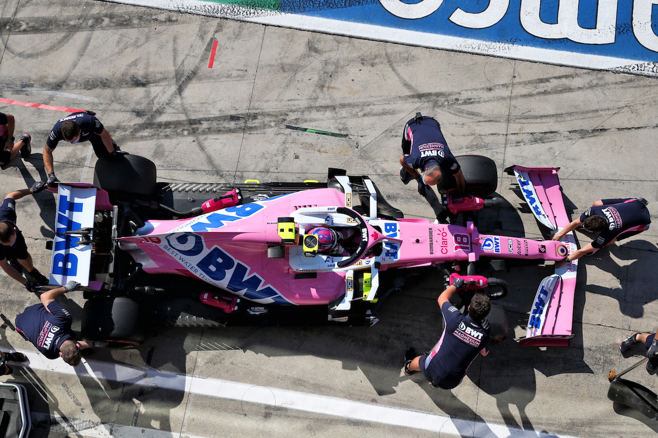 GP ITALIA, Lance Stroll (CDN) Racing Point F1 Team RP20.
05.09.2020. Formula 1 World Championship, Rd 8, Italian Grand Prix, Monza, Italy, Qualifiche Day.
- www.xpbimages.com, EMail: requests@xpbimages.com © Copyright: Batchelor / XPB Images