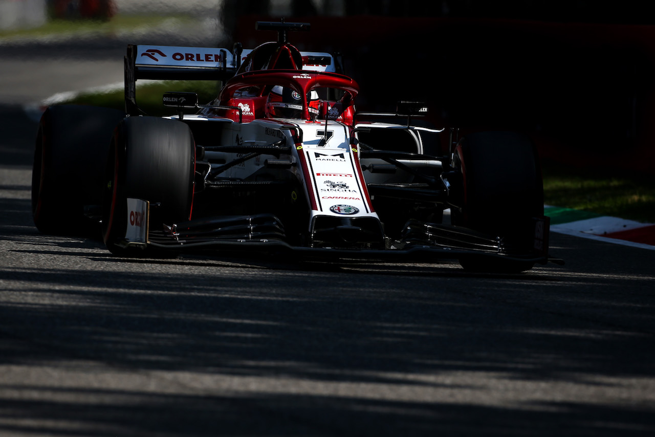 GP ITALIA, Kimi Raikkonen (FIN), Alfa Romeo Racing 
05.09.2020. Formula 1 World Championship, Rd 8, Italian Grand Prix, Monza, Italy, Qualifiche Day.
- www.xpbimages.com, EMail: requests@xpbimages.com - copy of publication required for printed pictures. Every used picture is fee-liable. ¬© Copyright: Charniaux / XPB Images