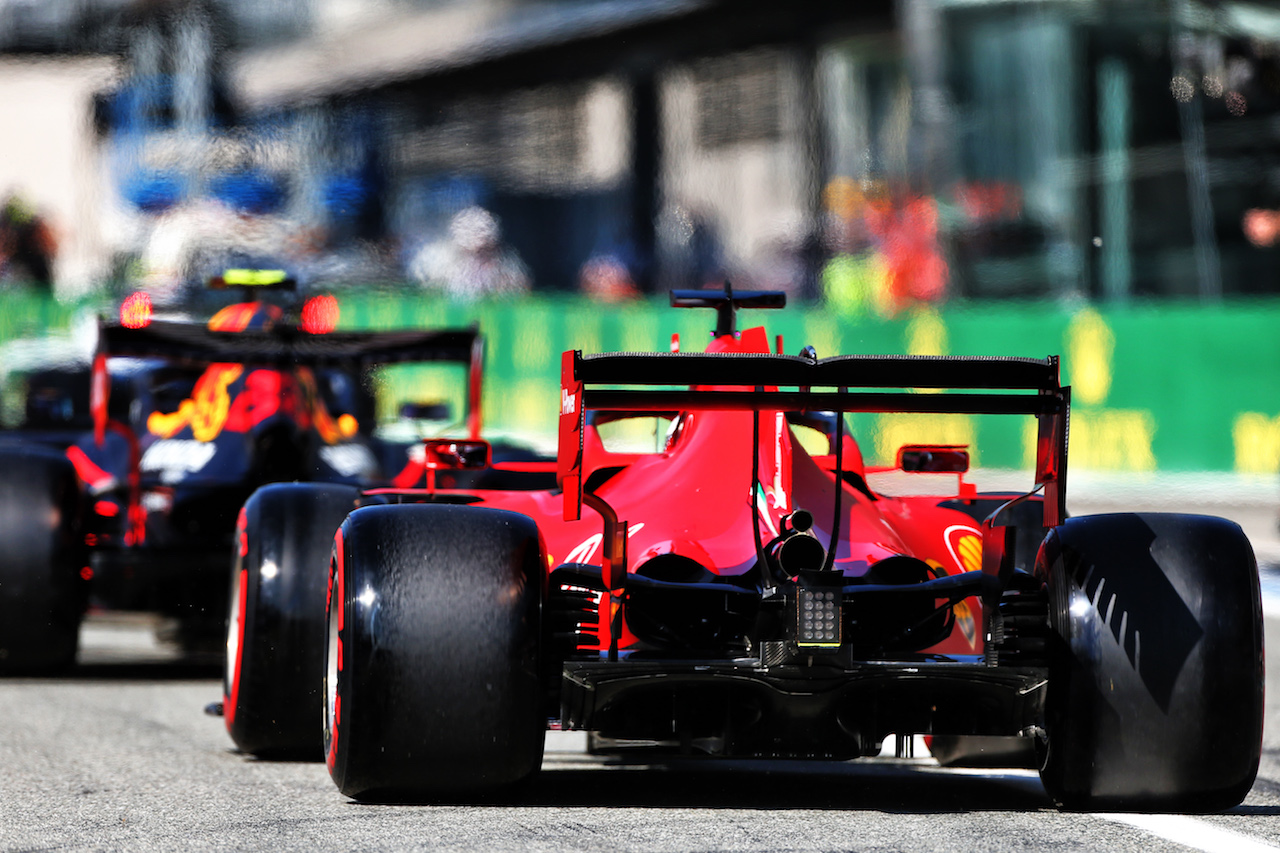 GP ITALIA, Sebastian Vettel (GER) Ferrari SF1000 leaves the pits.
05.09.2020. Formula 1 World Championship, Rd 8, Italian Grand Prix, Monza, Italy, Qualifiche Day.
- www.xpbimages.com, EMail: requests@xpbimages.com © Copyright: Moy / XPB Images