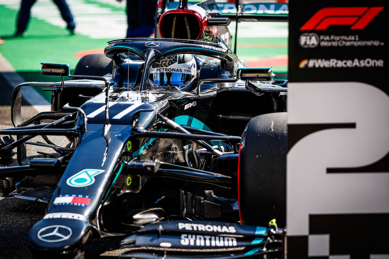 GP ITALIA, Valtteri Bottas (FIN) Mercedes AMG F1 W11 in qualifying parc ferme.
05.09.2020. Formula 1 World Championship, Rd 8, Italian Grand Prix, Monza, Italy, Qualifiche Day.
- www.xpbimages.com, EMail: requests@xpbimages.com - copy of publication required for printed pictures. Every used picture is fee-liable. © Copyright: FIA Pool Image for Editorial Use Only