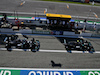 GP ITALIA, Valtteri Bottas (FIN) Mercedes AMG F1 W11 e Lewis Hamilton (GBR) Mercedes AMG F1 W11 leave the pits.
05.09.2020. Formula 1 World Championship, Rd 8, Italian Grand Prix, Monza, Italy, Qualifiche Day.
- www.xpbimages.com, EMail: requests@xpbimages.com © Copyright: Batchelor / XPB Images