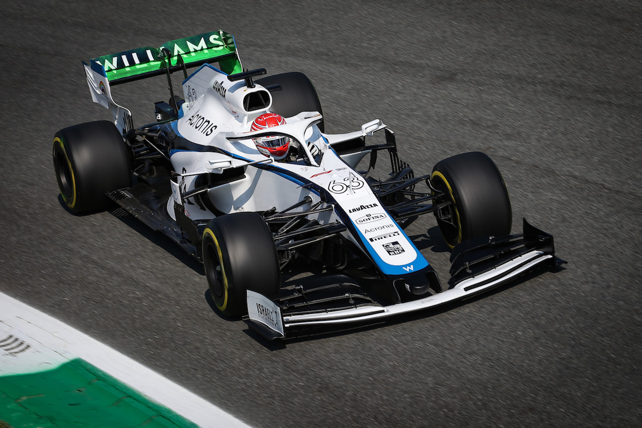 GP ITALIA, George Russell (GBR), Williams F1 Team 
04.09.2020. Formula 1 World Championship, Rd 8, Italian Grand Prix, Monza, Italy, Practice Day.
- www.xpbimages.com, EMail: requests@xpbimages.com - copy of publication required for printed pictures. Every used picture is fee-liable. ¬© Copyright: Charniaux / XPB Images