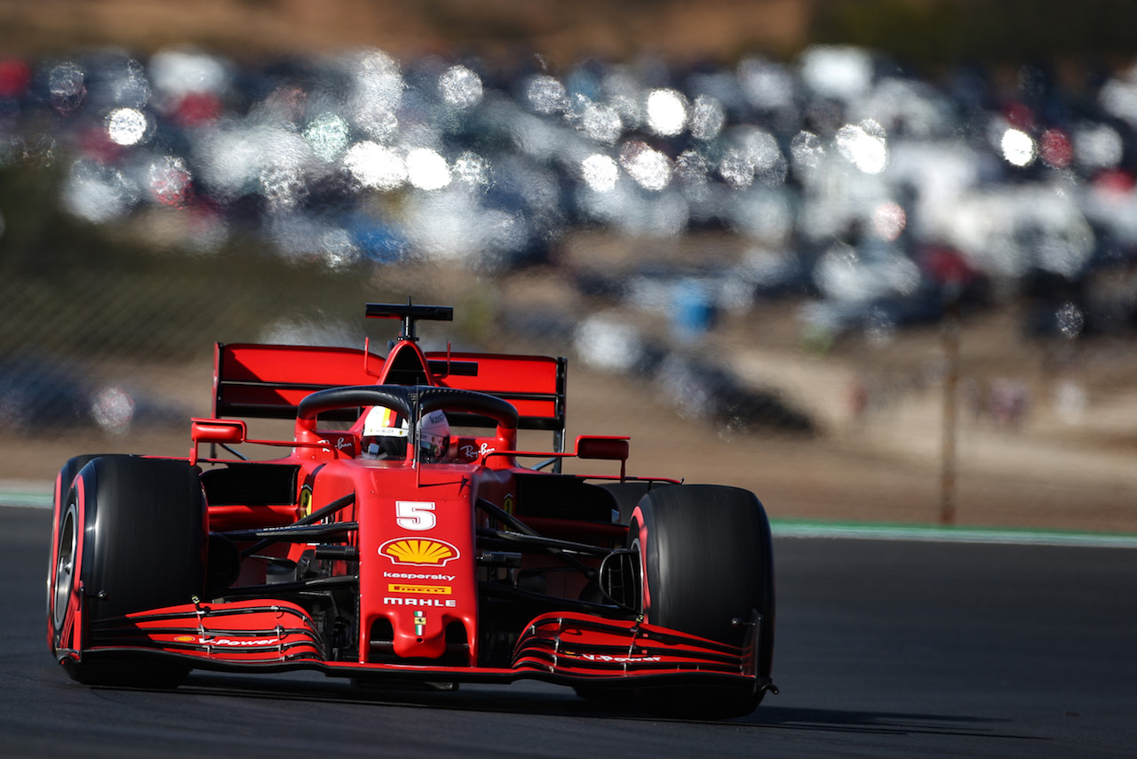 GP PORTOGALLO, Sebastian Vettel (GER), Ferrari 
24.10.2020. Formula 1 World Championship, Rd 12, Portuguese Grand Prix, Portimao, Portugal, Qualifiche Day.
- www.xpbimages.com, EMail: requests@xpbimages.com © Copyright: Charniaux / XPB Images