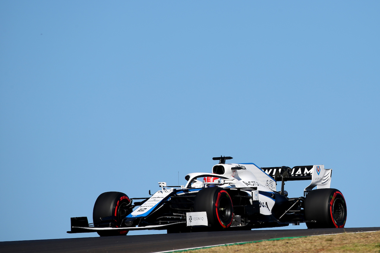 GP PORTOGALLO, George Russell (GBR) Williams Racing FW43.
24.10.2020. Formula 1 World Championship, Rd 12, Portuguese Grand Prix, Portimao, Portugal, Qualifiche Day.
- www.xpbimages.com, EMail: requests@xpbimages.com © Copyright: Batchelor / XPB Images