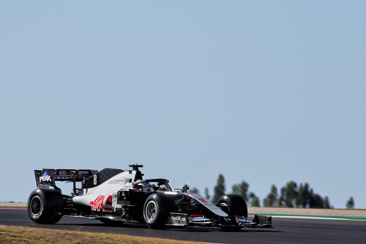 GP PORTOGALLO, Romain Grosjean (FRA) Haas F1 Team VF-20.
23.10.2020. Formula 1 World Championship, Rd 12, Portuguese Grand Prix, Portimao, Portugal, Practice Day.
- www.xpbimages.com, EMail: requests@xpbimages.com © Copyright: Batchelor / XPB Images