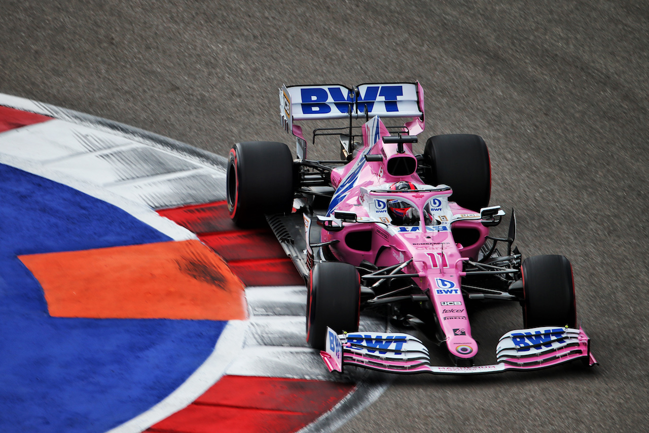 GP RUSSIA, Sergio Perez (MEX) Racing Point F1 Team RP19.
26.09.2020. Formula 1 World Championship, Rd 10, Russian Grand Prix, Sochi Autodrom, Sochi, Russia, Qualifiche Day.
- www.xpbimages.com, EMail: requests@xpbimages.com © Copyright: Batchelor / XPB Images