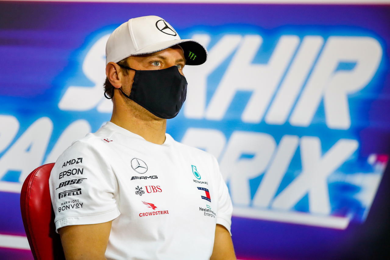 GP SAKHIR, Valtteri Bottas (FIN) Mercedes AMG F1 in the FIA Press Conference.
03.12.2020. Formula 1 World Championship, Rd 16, Sakhir Grand Prix, Sakhir, Bahrain, Preparation Day.
- www.xpbimages.com, EMail: requests@xpbimages.com © Copyright: FIA Pool Image for Editorial Use Only