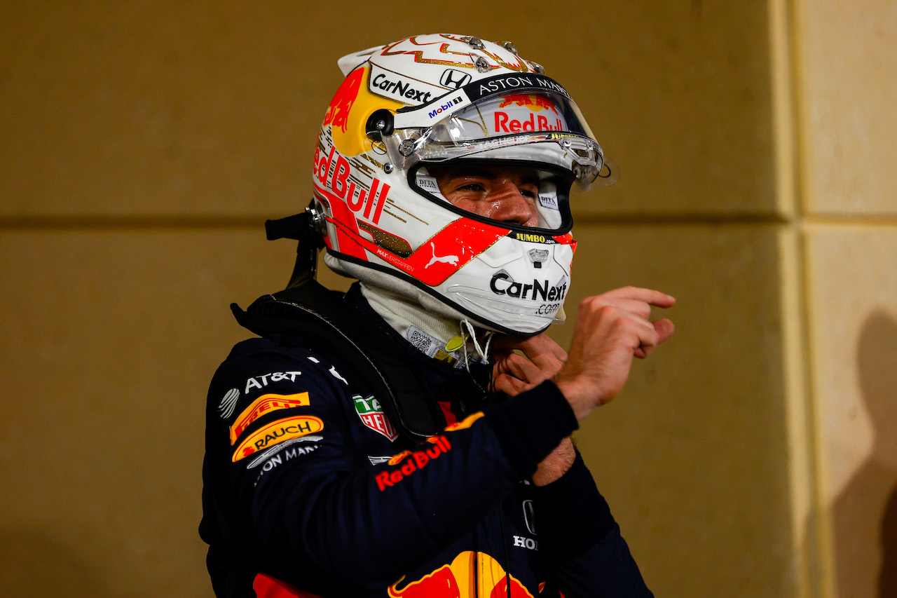 GP SAKHIR, Max Verstappen (NLD) Red Bull Racing in qualifying parc ferme.
05.12.2020. Formula 1 World Championship, Rd 16, Sakhir Grand Prix, Sakhir, Bahrain, Qualifiche Day.
- www.xpbimages.com, EMail: requests@xpbimages.com © Copyright: FIA Pool Image for Editorial Use Only