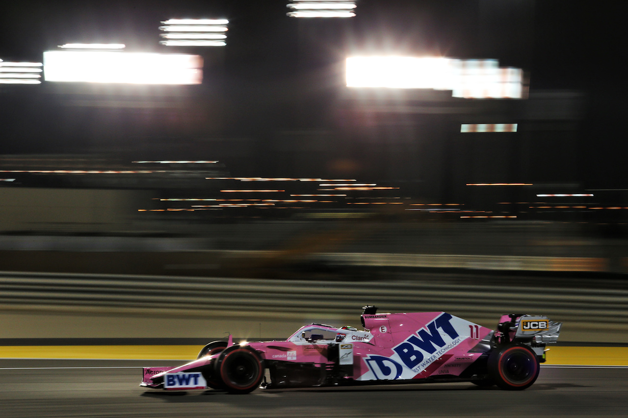 GP SAKHIR, Sergio Perez (MEX) Racing Point F1 Team RP19.
05.12.2020. Formula 1 World Championship, Rd 16, Sakhir Grand Prix, Sakhir, Bahrain, Qualifiche Day.
- www.xpbimages.com, EMail: requests@xpbimages.com © Copyright: Moy / XPB Images