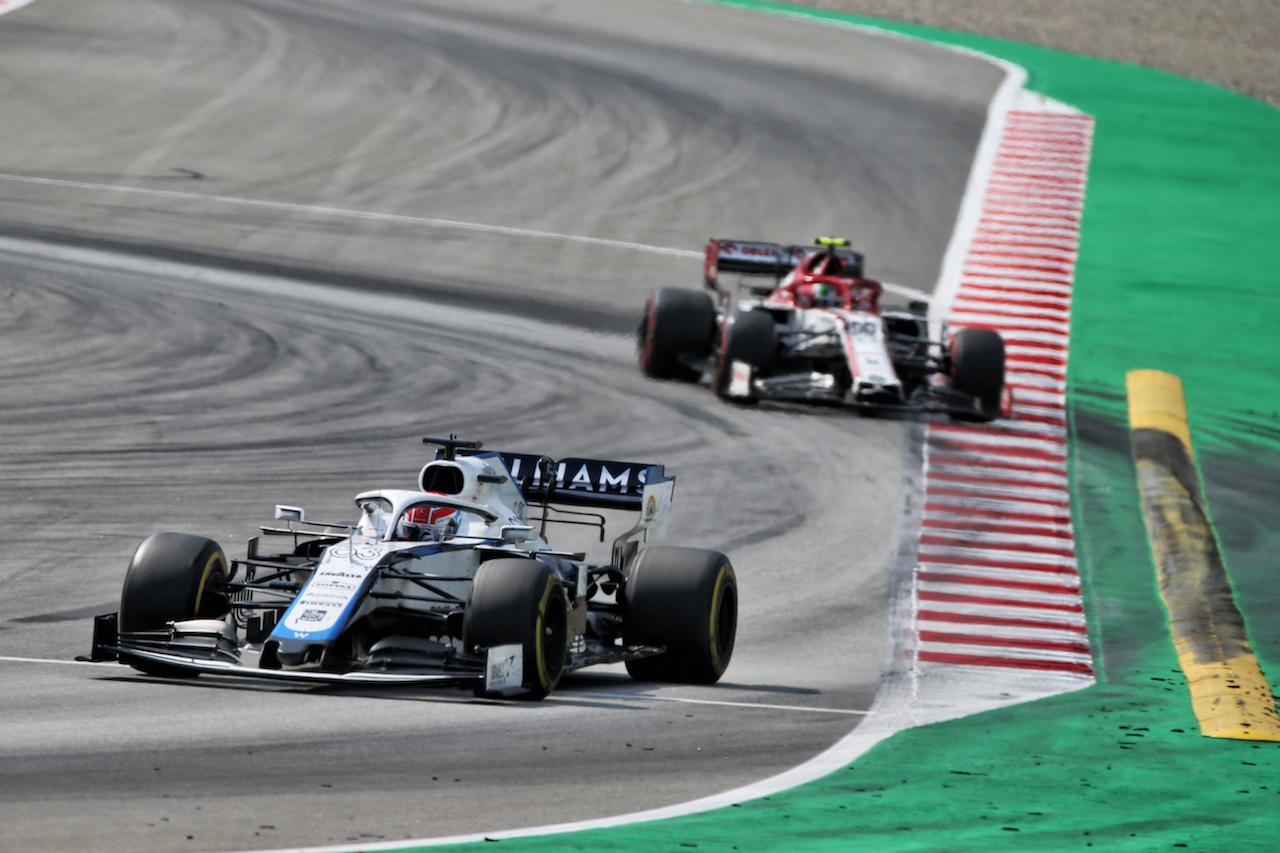 GP SPAGNA, George Russell (GBR) Williams Racing FW43.
16.08.2020. Formula 1 World Championship, Rd 6, Spanish Grand Prix, Barcelona, Spain, Gara Day.
- www.xpbimages.com, EMail: requests@xpbimages.com © Copyright: Batchelor / XPB Images