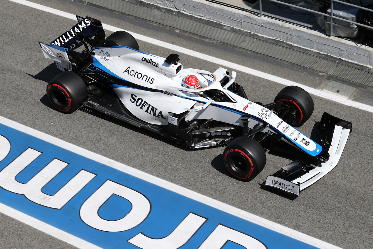 GP SPAGNA, George Russell (GBR) Williams Racing FW43.
14.08.2020 Formula 1 World Championship, Rd 6, Spanish Grand Prix, Barcelona, Spain, Practice Day.
- www.xpbimages.com, EMail: requests@xpbimages.com © Copyright: Charniaux / XPB Images