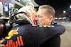 GP ABU DHABI, 1st place e new World Champion, Max Verstappen (NLD) Red Bull Racing RB16B with Jos Verstappen (NLD).
12.12.2021. Formula 1 World Championship, Rd 22, Abu Dhabi Grand Prix, Yas Marina Circuit, Abu Dhabi, Gara Day.
- www.xpbimages.com, EMail: requests@xpbimages.com ¬© Copyright: Batchelor / XPB Images