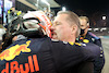 GP ABU DHABI, 1st place e new World Champion, Max Verstappen (NLD) Red Bull Racing RB16B with Jos Verstappen (NLD).
12.12.2021. Formula 1 World Championship, Rd 22, Abu Dhabi Grand Prix, Yas Marina Circuit, Abu Dhabi, Gara Day.
- www.xpbimages.com, EMail: requests@xpbimages.com ¬© Copyright: Batchelor / XPB Images