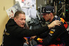 GP ABU DHABI, 
1st place e new World Champion, Max Verstappen (NLD) Red Bull Racing RB16B with Jos Verstappen (NLD).
12.12.2021. Formula 1 World Championship, Rd 22, Abu Dhabi Grand Prix, Yas Marina Circuit, Abu Dhabi, Gara Day.
- www.xpbimages.com, EMail: requests@xpbimages.com ¬© Copyright: Batchelor / XPB Images