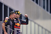 GP ABU DHABI, Gara winner e World Champion Max Verstappen (NLD) Red Bull Racing celebrates with Christian Horner (GBR) Red Bull Racing Team Principal on the podium.
12.12.2021. Formula 1 World Championship, Rd 22, Abu Dhabi Grand Prix, Yas Marina Circuit, Abu Dhabi, Gara Day.
- www.xpbimages.com, EMail: requests@xpbimages.com © Copyright: Bearne / XPB Images