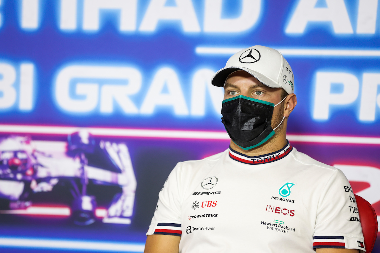 GP ABU DHABI, Valtteri Bottas (FIN) Mercedes AMG F1 in the FIA Press Conference.
09.12.2021. Formula 1 World Championship, Rd 22, Abu Dhabi Grand Prix, Yas Marina Circuit, Abu Dhabi, Preparation Day.
- www.xpbimages.com, EMail: requests@xpbimages.com © Copyright: FIA Pool Image for Editorial Use Only