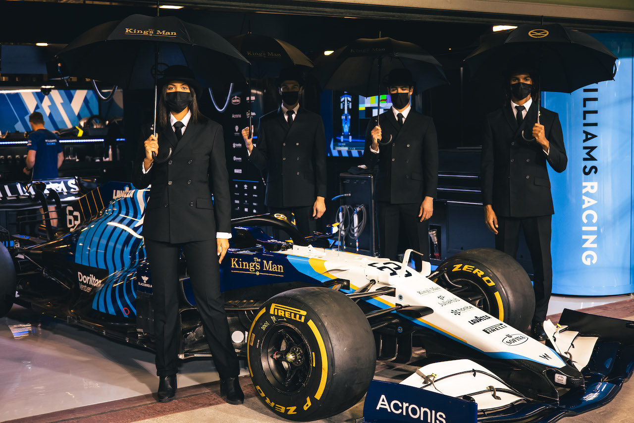GP ABU DHABI, Williams Racing - Activation for The King's Man movie.
09.12.2021. Formula 1 World Championship, Rd 22, Abu Dhabi Grand Prix, Yas Marina Circuit, Abu Dhabi, Preparation Day.
- www.xpbimages.com, EMail: requests@xpbimages.com © Copyright: Bearne / XPB Images