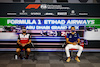 GP ABU DHABI, (L to R): Kimi Raikkonen (FIN) Alfa Romeo Racing e George Russell (GBR) Williams Racing in the FIA Press Conference.
09.12.2021. Formula 1 World Championship, Rd 22, Abu Dhabi Grand Prix, Yas Marina Circuit, Abu Dhabi, Preparation Day.
- www.xpbimages.com, EMail: requests@xpbimages.com © Copyright: FIA Pool Image for Editorial Use Only