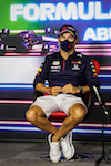 GP ABU DHABI, Sergio Perez (MEX) Red Bull Racing in the FIA Press Conference.
09.12.2021. Formula 1 World Championship, Rd 22, Abu Dhabi Grand Prix, Yas Marina Circuit, Abu Dhabi, Preparation Day.
- www.xpbimages.com, EMail: requests@xpbimages.com © Copyright: FIA Pool Image for Editorial Use Only