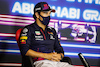 GP ABU DHABI, Sergio Perez (MEX) Red Bull Racing in the FIA Press Conference.
09.12.2021. Formula 1 World Championship, Rd 22, Abu Dhabi Grand Prix, Yas Marina Circuit, Abu Dhabi, Preparation Day.
- www.xpbimages.com, EMail: requests@xpbimages.com © Copyright: FIA Pool Image for Editorial Use Only