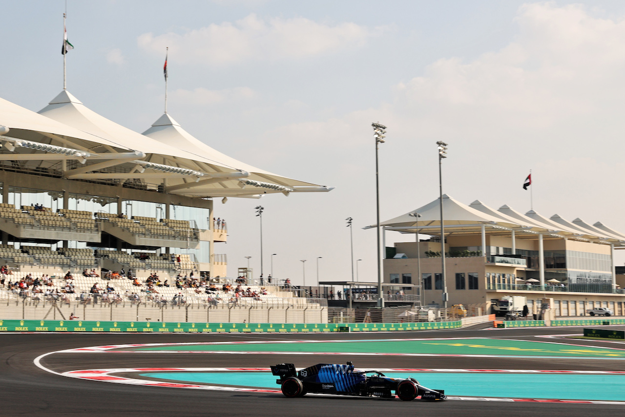 GP ABU DHABI, George Russell (GBR) Williams Racing FW43B.
11.12.2021. Formula 1 World Championship, Rd 22, Abu Dhabi Grand Prix, Yas Marina Circuit, Abu Dhabi, Qualifiche Day.
- www.xpbimages.com, EMail: requests@xpbimages.com © Copyright: Batchelor / XPB Images