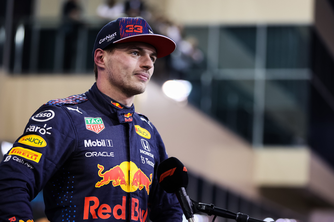 GP ABU DHABI, Max Verstappen (NLD) Red Bull Racing in qualifying parc ferme.
11.12.2021. Formula 1 World Championship, Rd 22, Abu Dhabi Grand Prix, Yas Marina Circuit, Abu Dhabi, Qualifiche Day.
- www.xpbimages.com, EMail: requests@xpbimages.com © Copyright: FIA Pool Image for Editorial Use Only