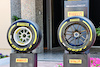 GP ABU DHABI, Pirelli show tyres.
11.12.2021. Formula 1 World Championship, Rd 22, Abu Dhabi Grand Prix, Yas Marina Circuit, Abu Dhabi, Qualifiche Day.
- www.xpbimages.com, EMail: requests@xpbimages.com © Copyright: Batchelor / XPB Images