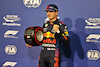 GP ABU DHABI, Max Verstappen (NLD) Red Bull Racing celebrates with the Pirelli Pole Position award in qualifying parc ferme. 
11.12.2021. Formula 1 World Championship, Rd 22, Abu Dhabi Grand Prix, Yas Marina Circuit, Abu Dhabi, Qualifiche Day.
- www.xpbimages.com, EMail: requests@xpbimages.com © Copyright: Moy / XPB Images
