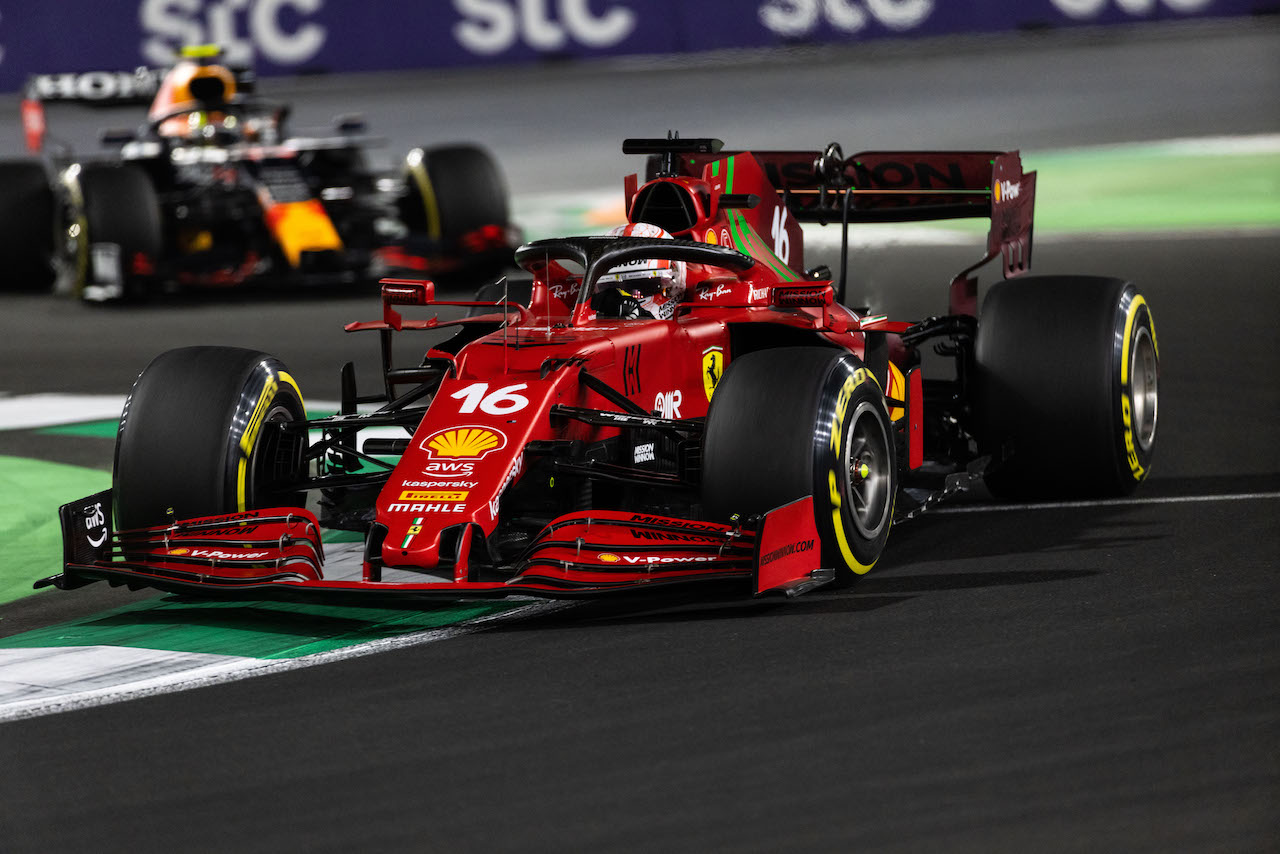 GP ARABIA SAUDITA, Charles Leclerc (MON) Ferrari SF-21.
05.12.2021. Formula 1 World Championship, Rd 21, Saudi Arabian Grand Prix, Jeddah, Saudi Arabia, Gara Day.
- www.xpbimages.com, EMail: requests@xpbimages.com © Copyright: Bearne / XPB Images