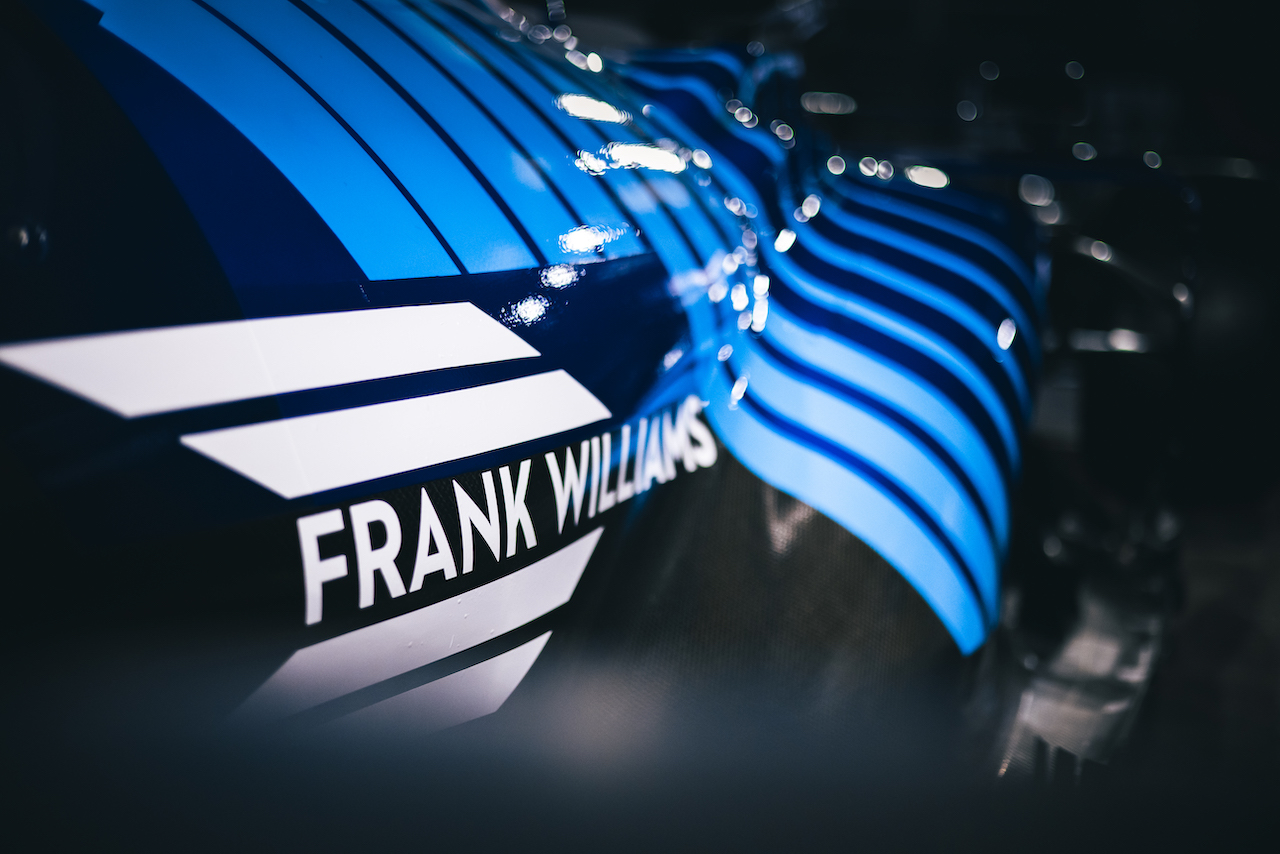 GP ARABIA SAUDITA, Williams Racing FW43B carrying a tribute to Frank Williams.
02.12.2021. Formula 1 World Championship, Rd 21, Saudi Arabian Grand Prix, Jeddah, Saudi Arabia, Preparation Day.
- www.xpbimages.com, EMail: requests@xpbimages.com © Copyright: Bearne / XPB Images