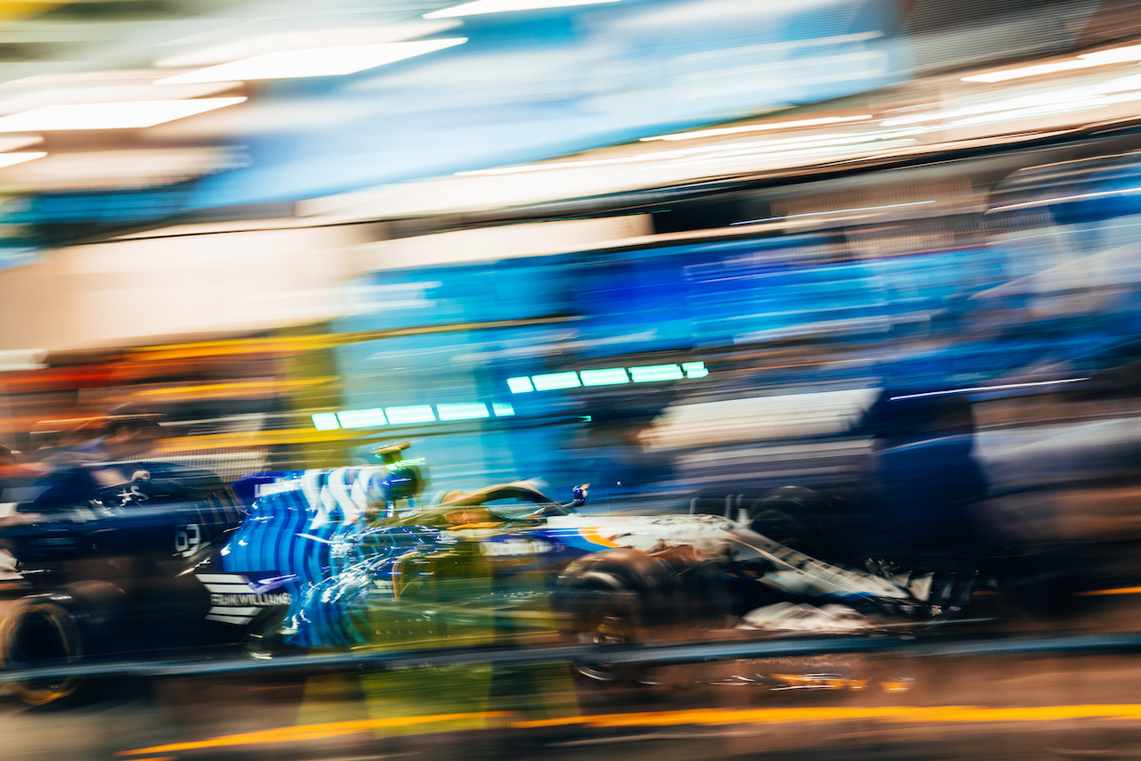 GP ARABIA SAUDITA, Williams Racing practices a pit stop.
02.12.2021. Formula 1 World Championship, Rd 21, Saudi Arabian Grand Prix, Jeddah, Saudi Arabia, Preparation Day.
- www.xpbimages.com, EMail: requests@xpbimages.com © Copyright: Bearne / XPB Images