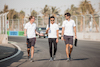 GP ARABIA SAUDITA, Lando Norris (GBR) McLaren walks the circuit with the team.
02.12.2021. Formula 1 World Championship, Rd 21, Saudi Arabian Grand Prix, Jeddah, Saudi Arabia, Preparation Day.
- www.xpbimages.com, EMail: requests@xpbimages.com © Copyright: Bearne / XPB Images