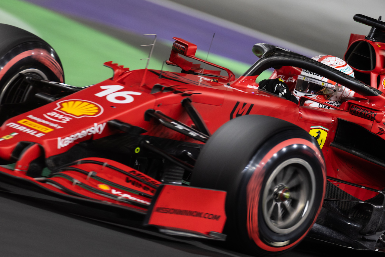 GP ARABIA SAUDITA, Charles Leclerc (MON) Ferrari SF-21.
04.12.2021. Formula 1 World Championship, Rd 21, Saudi Arabian Grand Prix, Jeddah, Saudi Arabia, Qualifiche Day.
- www.xpbimages.com, EMail: requests@xpbimages.com © Copyright: Bearne / XPB Images