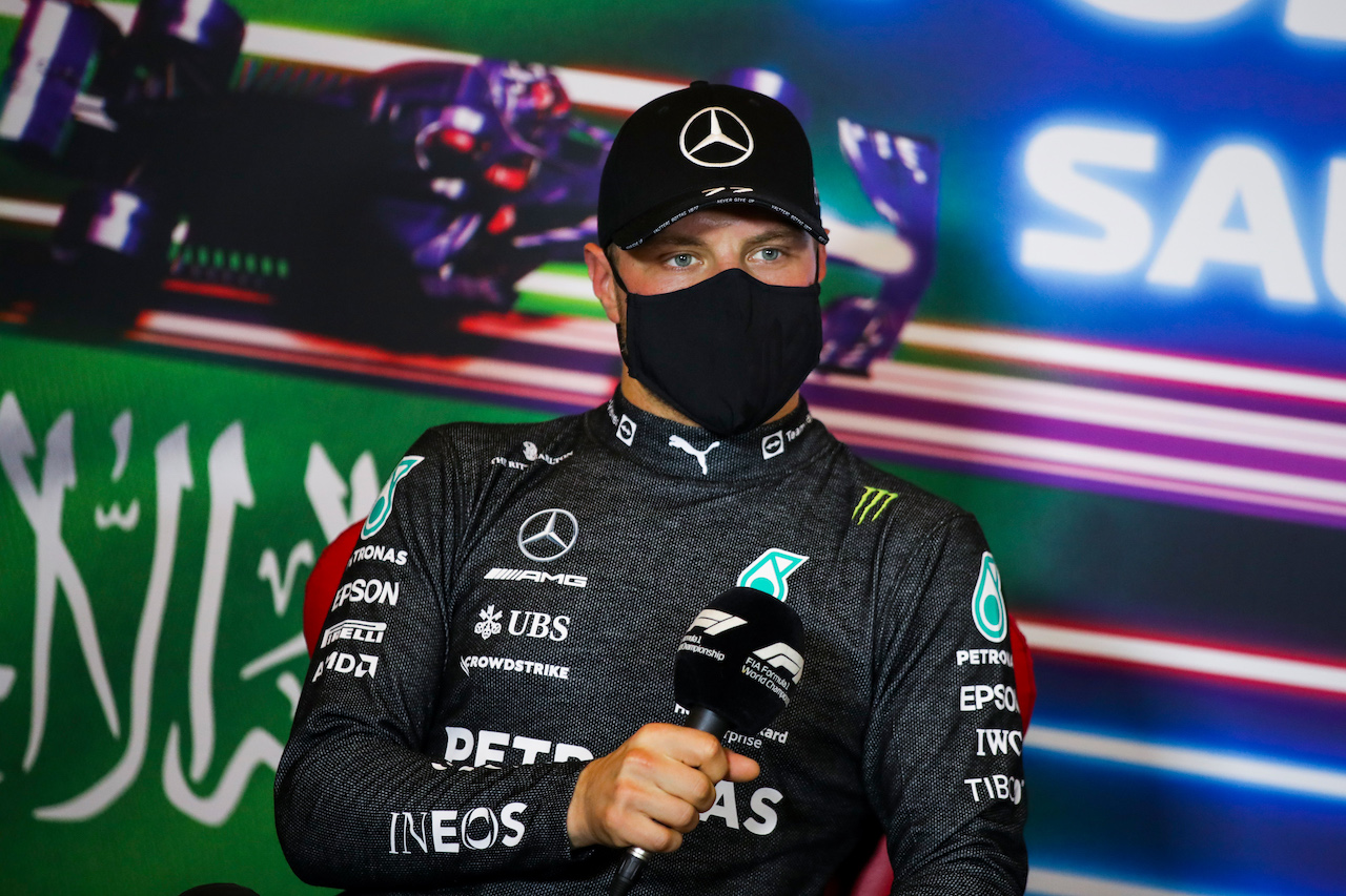 GP ARABIA SAUDITA, Valtteri Bottas (FIN) Mercedes AMG F1 in the post qualifying FIA Press Conference.
04.12.2021. Formula 1 World Championship, Rd 21, Saudi Arabian Grand Prix, Jeddah, Saudi Arabia, Qualifiche Day.
- www.xpbimages.com, EMail: requests@xpbimages.com © Copyright: FIA Pool Image for Editorial Use Only
