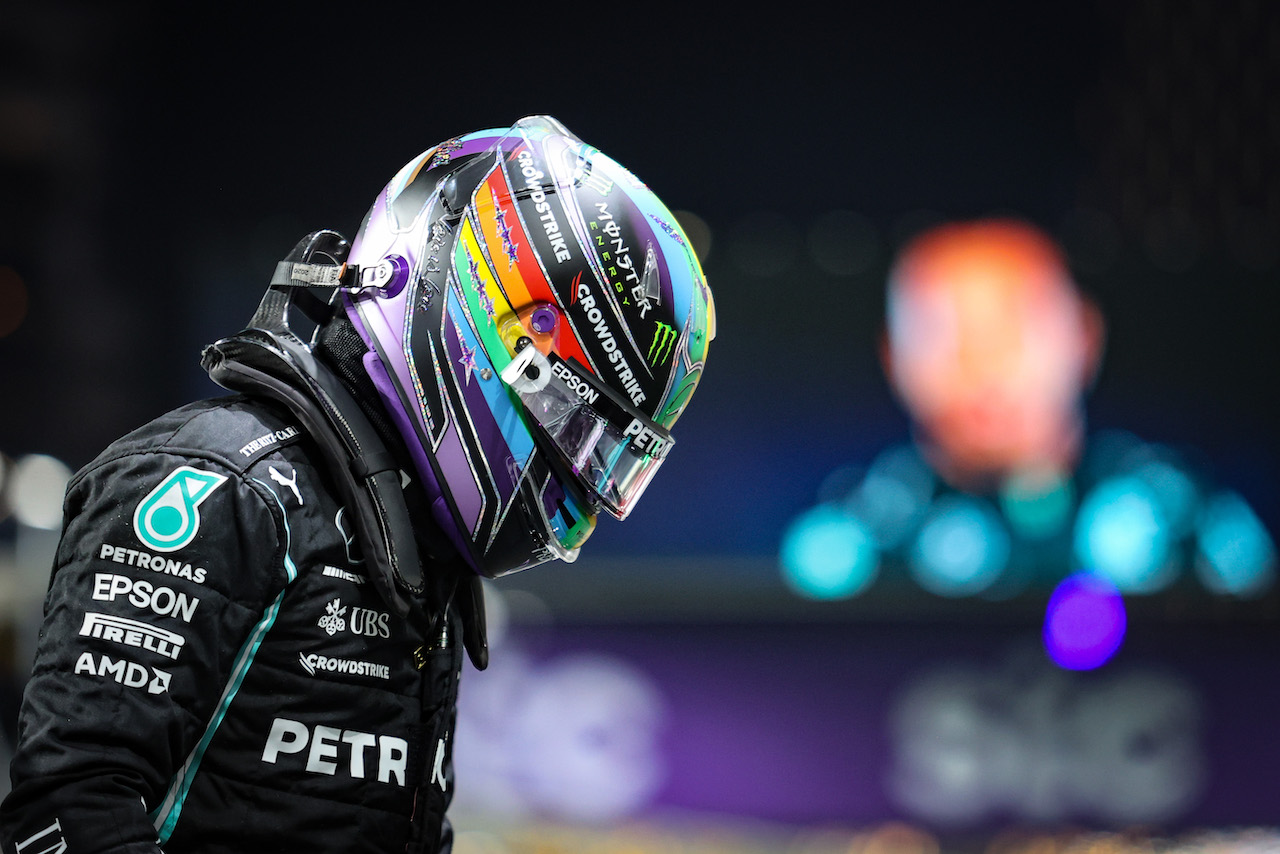 GP ARABIA SAUDITA, Lewis Hamilton (GBR), Mercedes AMG F1  
04.12.2021. Formula 1 World Championship, Rd 21, Saudi Arabian Grand Prix, Jeddah, Saudi Arabia, Qualifiche Day.
- www.xpbimages.com, EMail: requests@xpbimages.com © Copyright: Charniaux / XPB Images