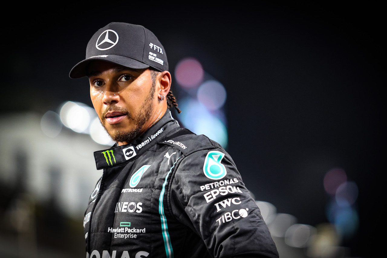 GP ARABIA SAUDITA, Lewis Hamilton (GBR), Mercedes AMG F1  
04.12.2021. Formula 1 World Championship, Rd 21, Saudi Arabian Grand Prix, Jeddah, Saudi Arabia, Qualifiche Day.
- www.xpbimages.com, EMail: requests@xpbimages.com © Copyright: Charniaux / XPB Images