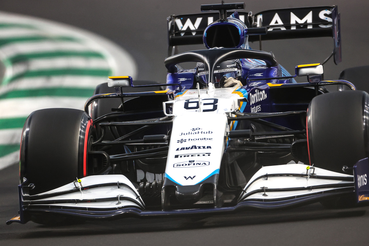 GP ARABIA SAUDITA, George Russell (GBR), Williams Racing 
04.12.2021. Formula 1 World Championship, Rd 21, Saudi Arabian Grand Prix, Jeddah, Saudi Arabia, Qualifiche Day.
- www.xpbimages.com, EMail: requests@xpbimages.com © Copyright: Charniaux / XPB Images