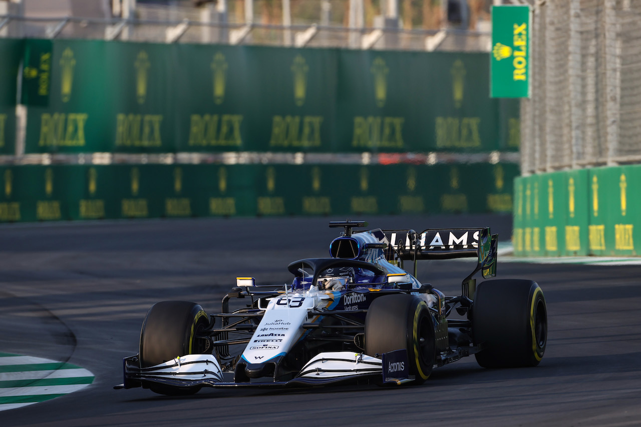 GP ARABIA SAUDITA, George Russell (GBR), Williams Racing 
03.12.2021 Formula 1 World Championship, Rd 21, Saudi Arabian Grand Prix, Jeddah, Saudi Arabia, Practice Day.
- www.xpbimages.com, EMail: requests@xpbimages.com © Copyright: Charniaux / XPB Images