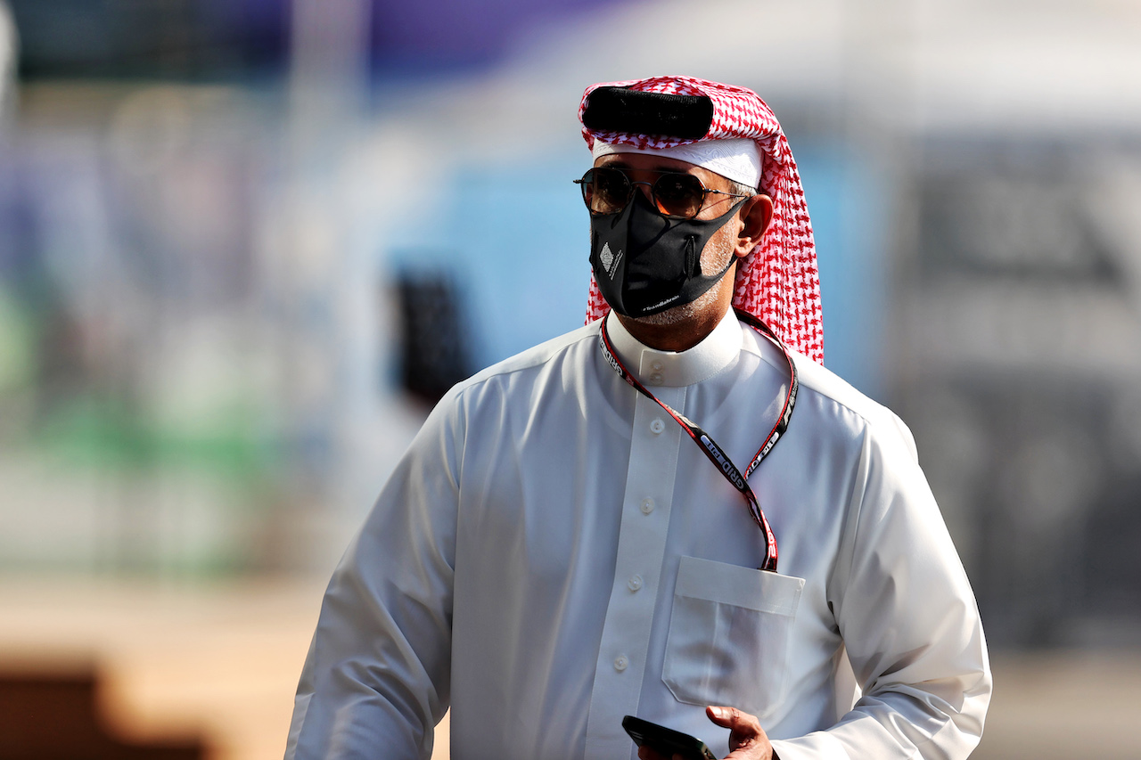 GP ARABIA SAUDITA, Sheikh Salman bin Isa Al-Khalifa (BRN) Chief Executive of Bahrain International Circuit.
03.12.2021 Formula 1 World Championship, Rd 21, Saudi Arabian Grand Prix, Jeddah, Saudi Arabia, Practice Day.
- www.xpbimages.com, EMail: requests@xpbimages.com © Copyright: Moy / XPB Images