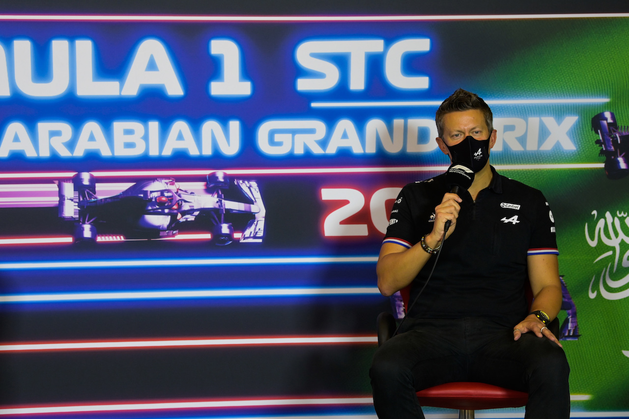 GP ARABIA SAUDITA, Marcin Budkowski (POL) Alpine F1 Team Executive Director in the FIA Press Conference.
03.12.2021 Formula 1 World Championship, Rd 21, Saudi Arabian Grand Prix, Jeddah, Saudi Arabia, Practice Day.
- www.xpbimages.com, EMail: requests@xpbimages.com © Copyright: FIA Pool Image for Editorial Use Only