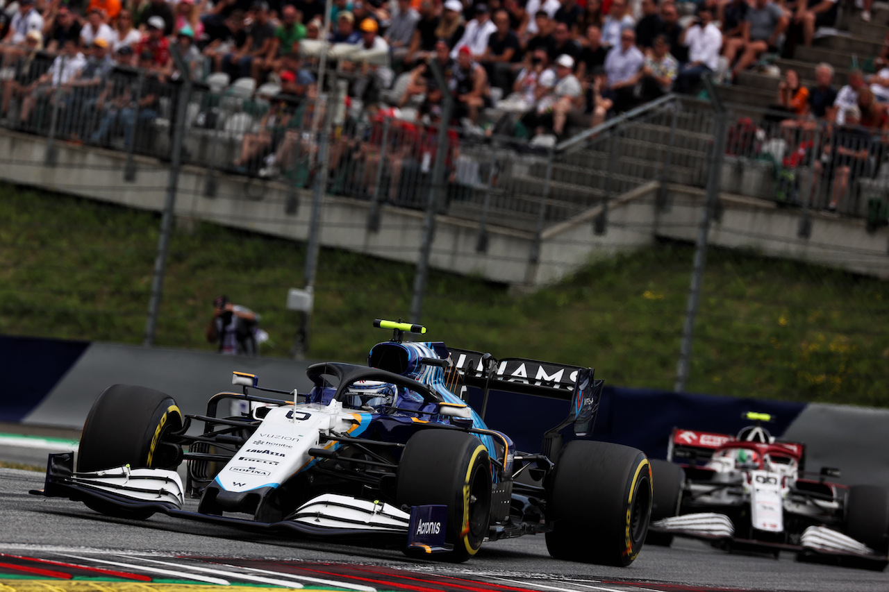 GP AUSTRIA, Nicholas Latifi (CDN) Williams Racing FW43B.
04.07.2021. Formula 1 World Championship, Rd 9, Austrian Grand Prix, Spielberg, Austria, Gara Day.
- www.xpbimages.com, EMail: requests@xpbimages.com © Copyright: Batchelor / XPB Images