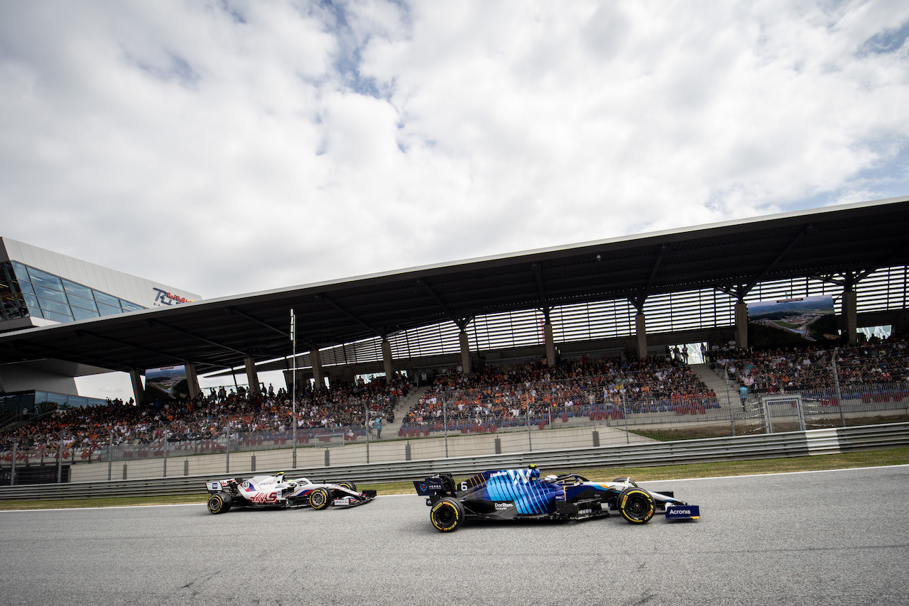 GP AUSTRIA, Nicholas Latifi (CDN) Williams Racing FW43B.
04.07.2021. Formula 1 World Championship, Rd 9, Austrian Grand Prix, Spielberg, Austria, Gara Day.
- www.xpbimages.com, EMail: requests@xpbimages.com © Copyright: Bearne / XPB Images