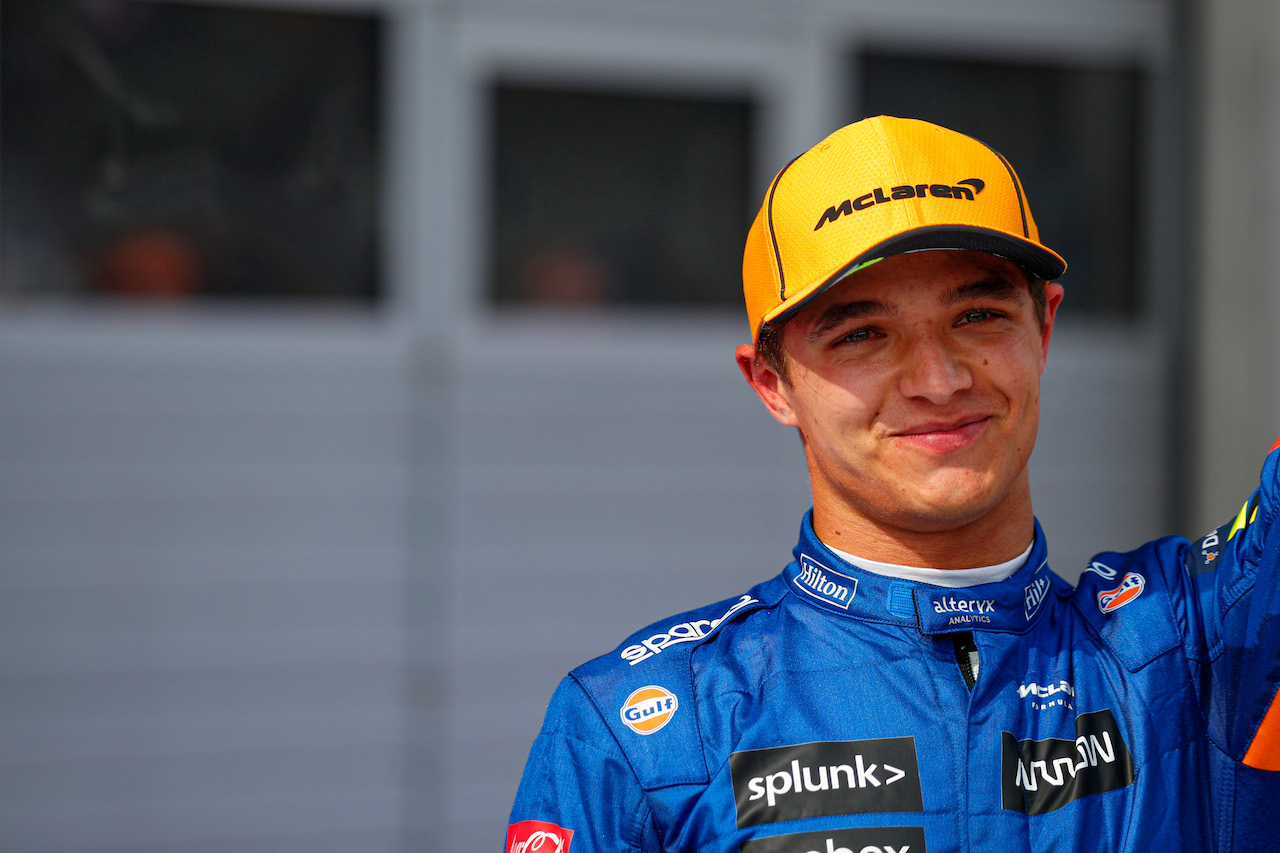 GP AUSTRIA, Lando Norris (GBR) McLaren celebrates his third position in parc ferme.
04.07.2021. Formula 1 World Championship, Rd 9, Austrian Grand Prix, Spielberg, Austria, Gara Day.
- www.xpbimages.com, EMail: requests@xpbimages.com © Copyright: FIA Pool Image for Editorial Use Only
