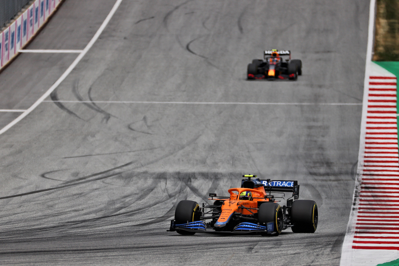 GP AUSTRIA, Lando Norris (GBR) McLaren MCL35M.
04.07.2021. Formula 1 World Championship, Rd 9, Austrian Grand Prix, Spielberg, Austria, Gara Day.
- www.xpbimages.com, EMail: requests@xpbimages.com © Copyright: Batchelor / XPB Images
