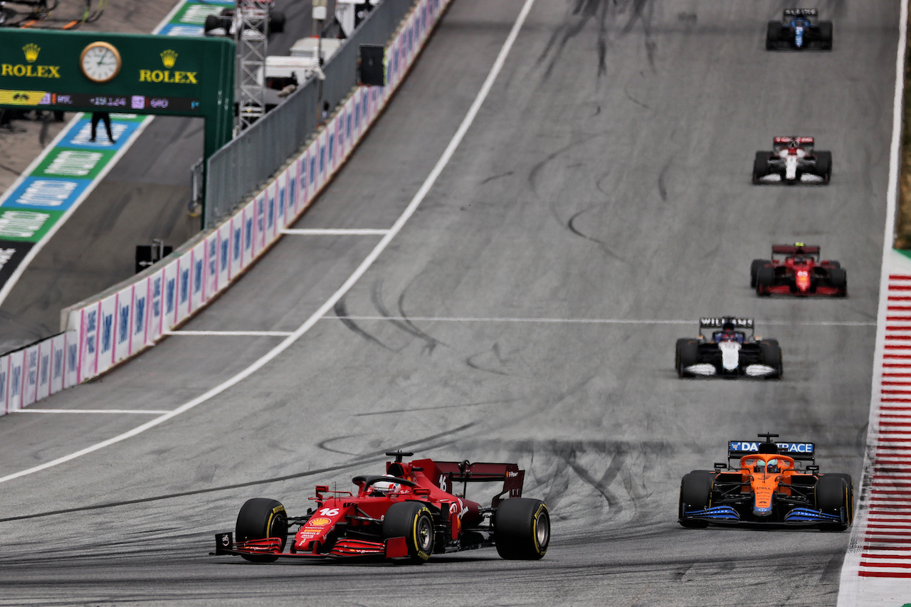 GP AUSTRIA, Charles Leclerc (MON) Ferrari SF-21.
04.07.2021. Formula 1 World Championship, Rd 9, Austrian Grand Prix, Spielberg, Austria, Gara Day.
- www.xpbimages.com, EMail: requests@xpbimages.com © Copyright: Batchelor / XPB Images