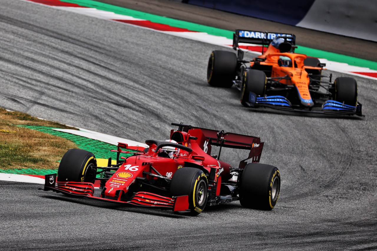 GP AUSTRIA, Charles Leclerc (MON) Ferrari SF-21.
04.07.2021. Formula 1 World Championship, Rd 9, Austrian Grand Prix, Spielberg, Austria, Gara Day.
- www.xpbimages.com, EMail: requests@xpbimages.com © Copyright: Batchelor / XPB Images