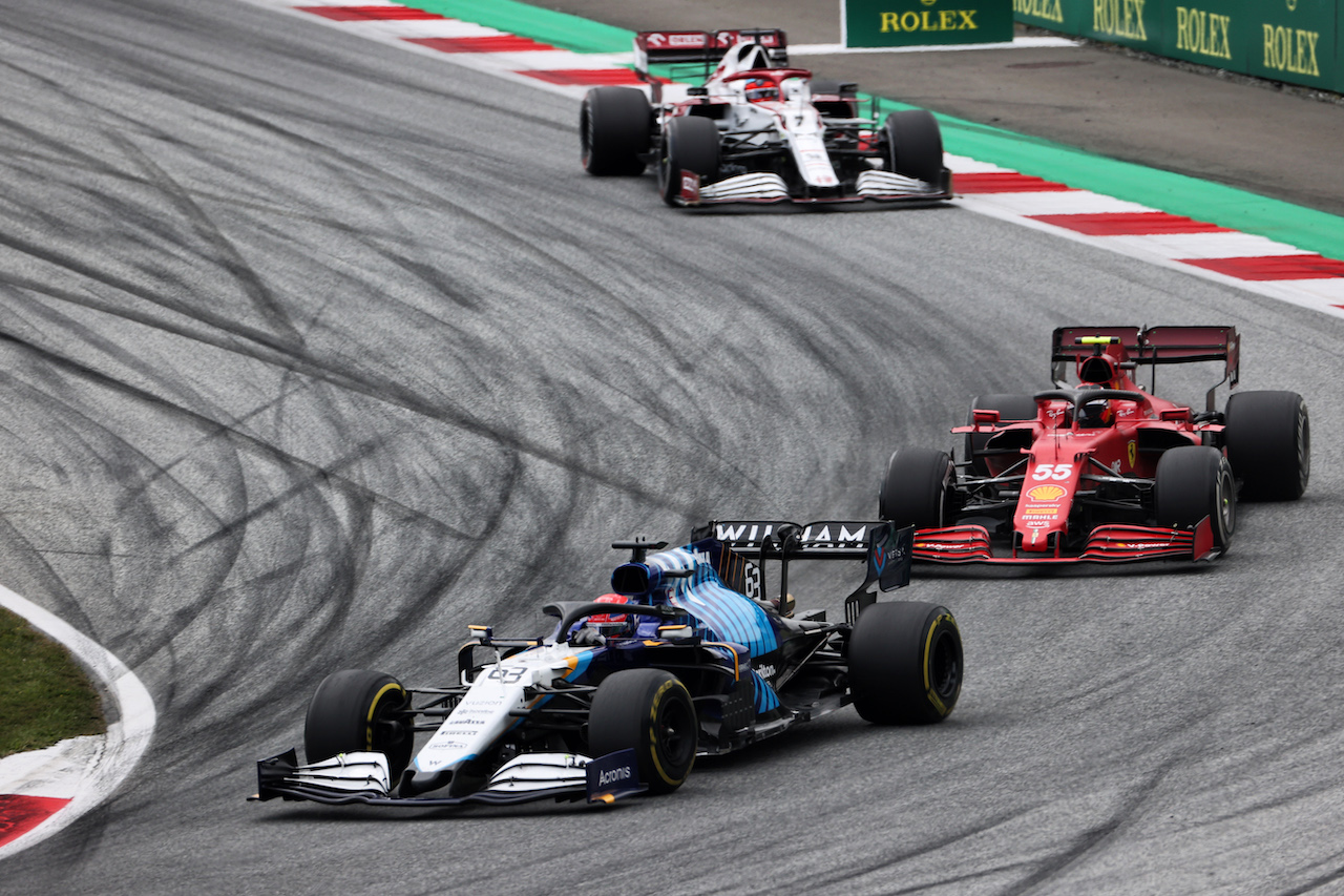 GP AUSTRIA, George Russell (GBR) Williams Racing FW43B.
04.07.2021. Formula 1 World Championship, Rd 9, Austrian Grand Prix, Spielberg, Austria, Gara Day.
- www.xpbimages.com, EMail: requests@xpbimages.com © Copyright: Charniaux / XPB Images