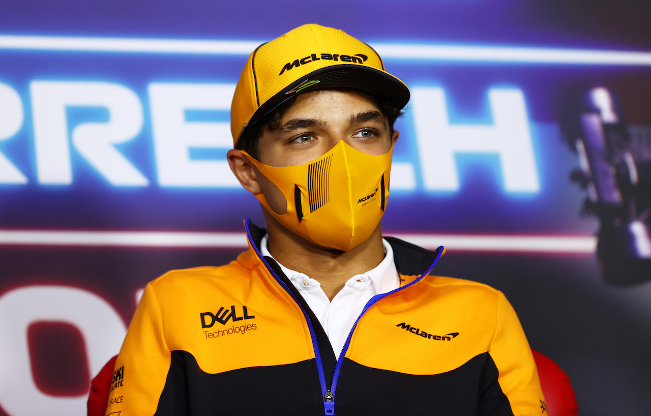 GP AUSTRIA, Lando Norris (GBR) McLaren in the FIA Press Conference.
01.07.2021. Formula 1 World Championship, Rd 9, Austrian Grand Prix, Spielberg, Austria, Preparation Day.
- www.xpbimages.com, EMail: requests@xpbimages.com © Copyright: FIA Pool Image for Editorial Use Only