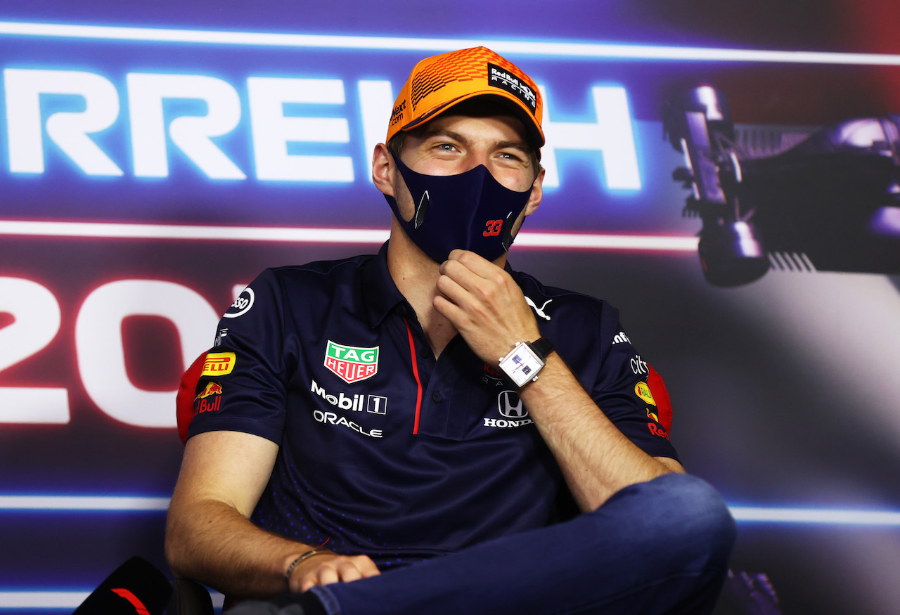 GP AUSTRIA, Max Verstappen (NLD) Red Bull Racing in the FIA Press Conference.
01.07.2021. Formula 1 World Championship, Rd 9, Austrian Grand Prix, Spielberg, Austria, Preparation Day.
- www.xpbimages.com, EMail: requests@xpbimages.com © Copyright: FIA Pool Image for Editorial Use Only